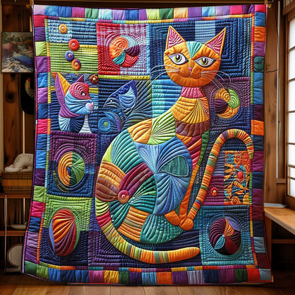 Cat & Yarn WN0908048CL Quilt Blanket