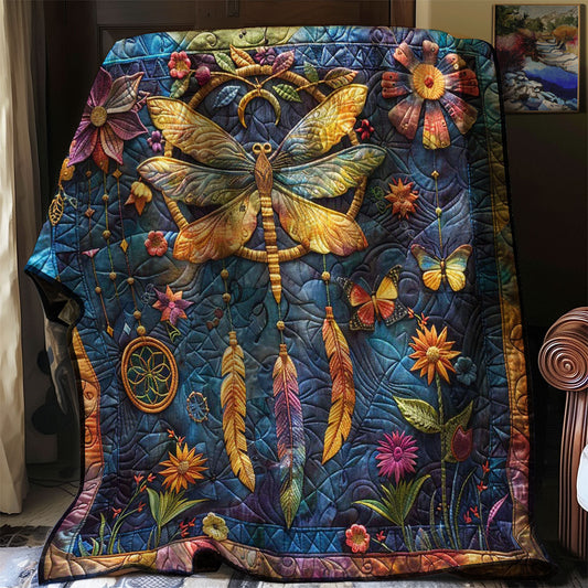 Dragonfly Dreamcatcher WN2708005CL Quilt Blanket