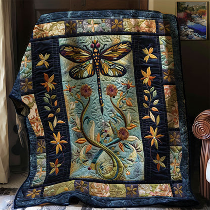 Dragonfly’s Whispering Woods WN2808030CL Quilt Blanket