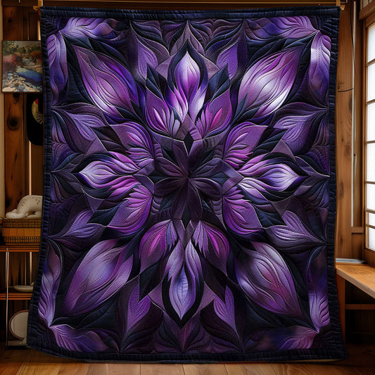 Dreamy Purple Flower WN1508100CL Quilt Blanket
