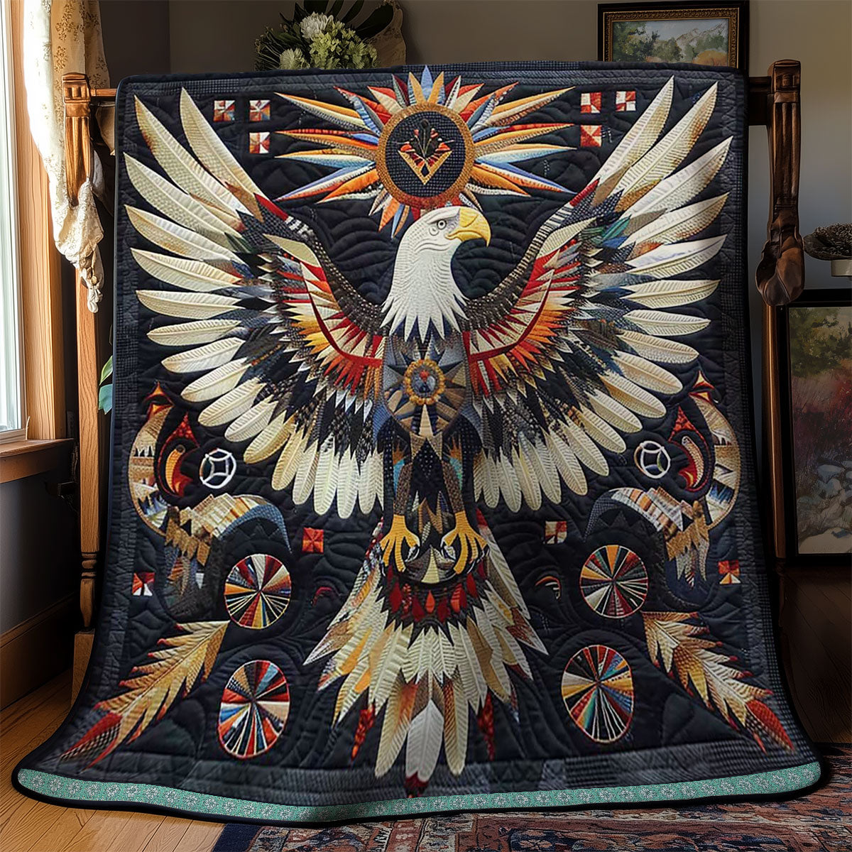 Eagle Native American WN1609054CL Quilt Blanket