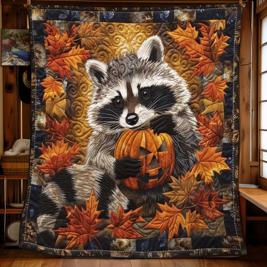 Enchanted Halloween Raccoon WN1508062CL Quilt Blanket