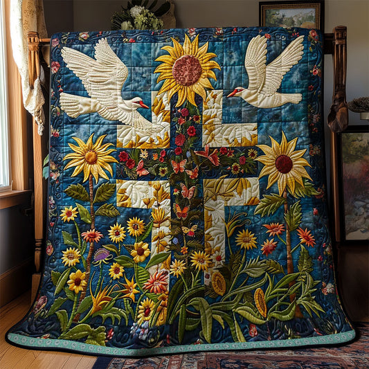 Faithful Cross WN0509016CL Quilt Blanket