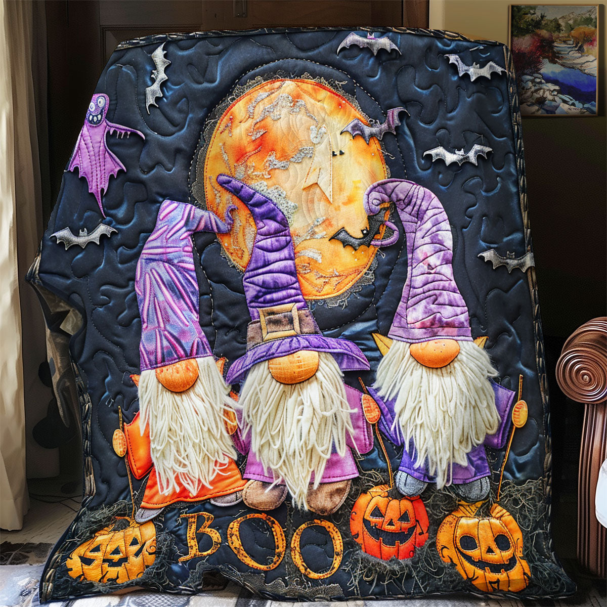Gnomes Eve SR0908053CL Quilt Blanket