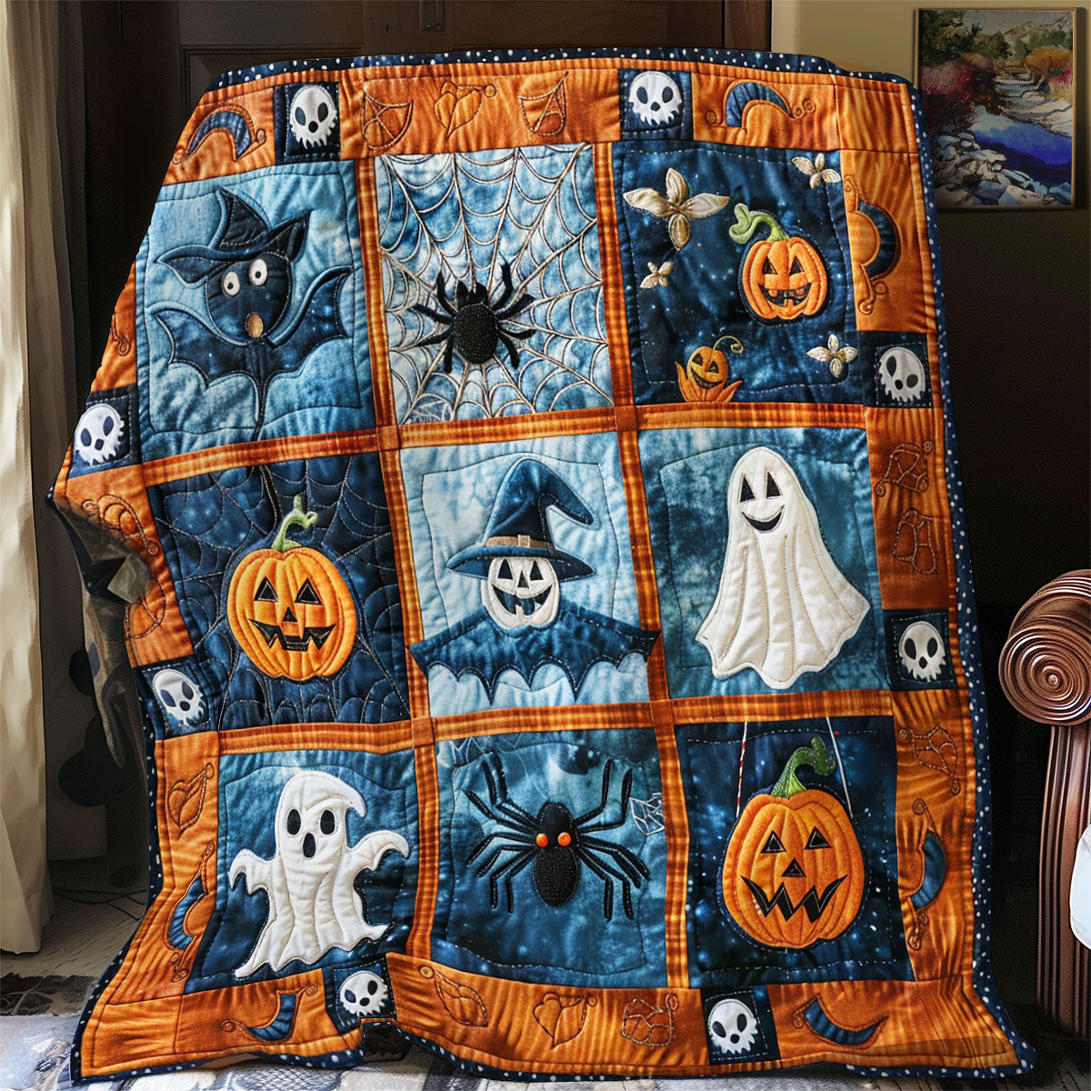 Halloween Collection SR1608011CL Quilt Blanket