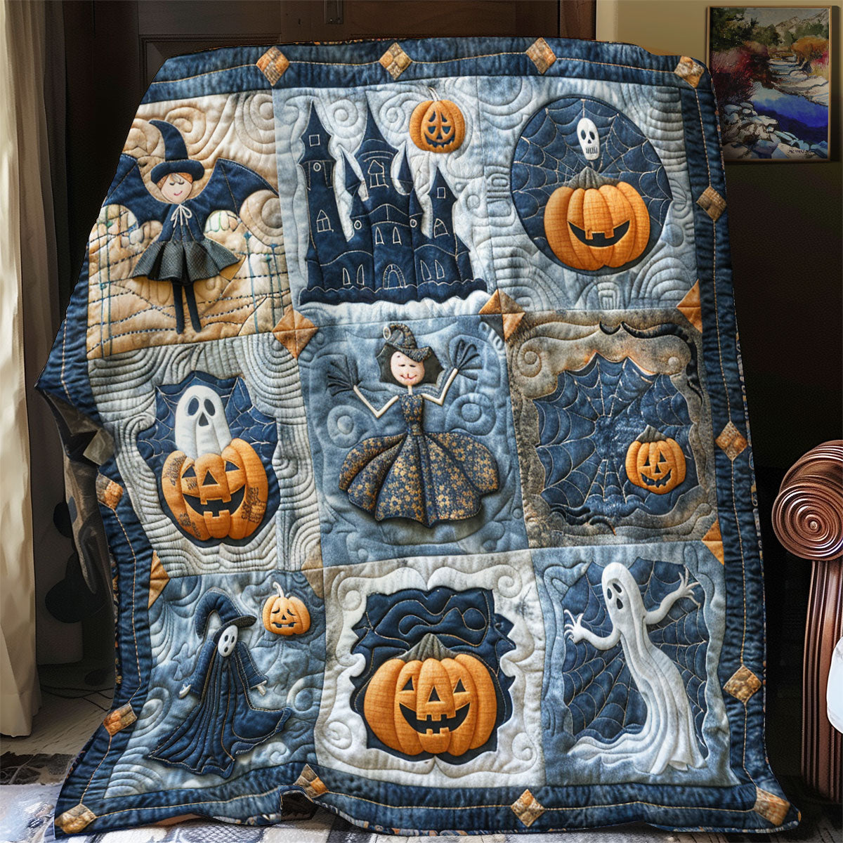 Halloween Collection SR1608015CL Quilt Blanket