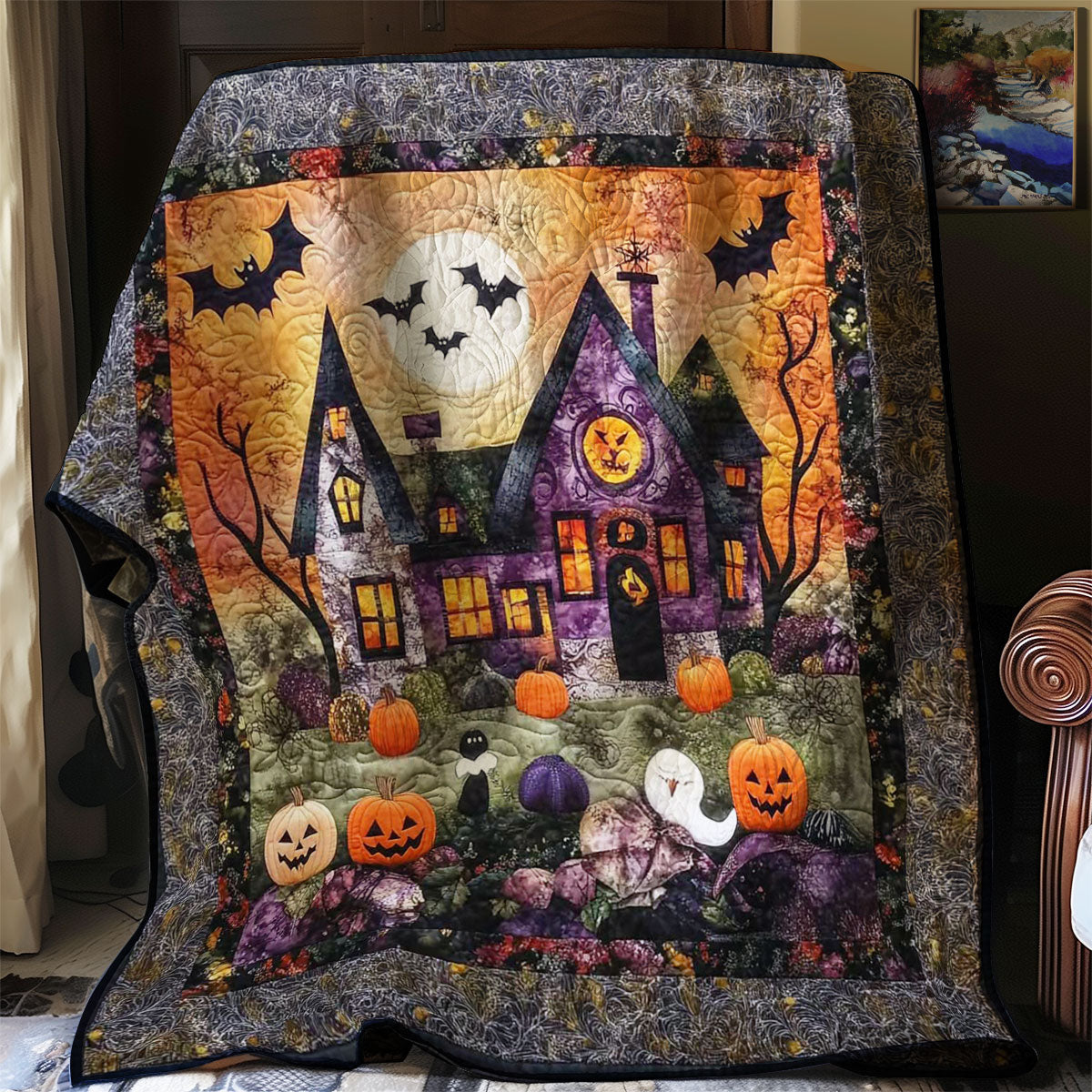 Halloween Spooky WN0608058CL Quilt Blanket