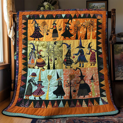 Halloween Witches' Magical Night WN3008040CL Quilt Blanket