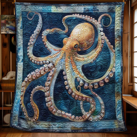 Happy Octopus WN1508009CL Quilt Blanket