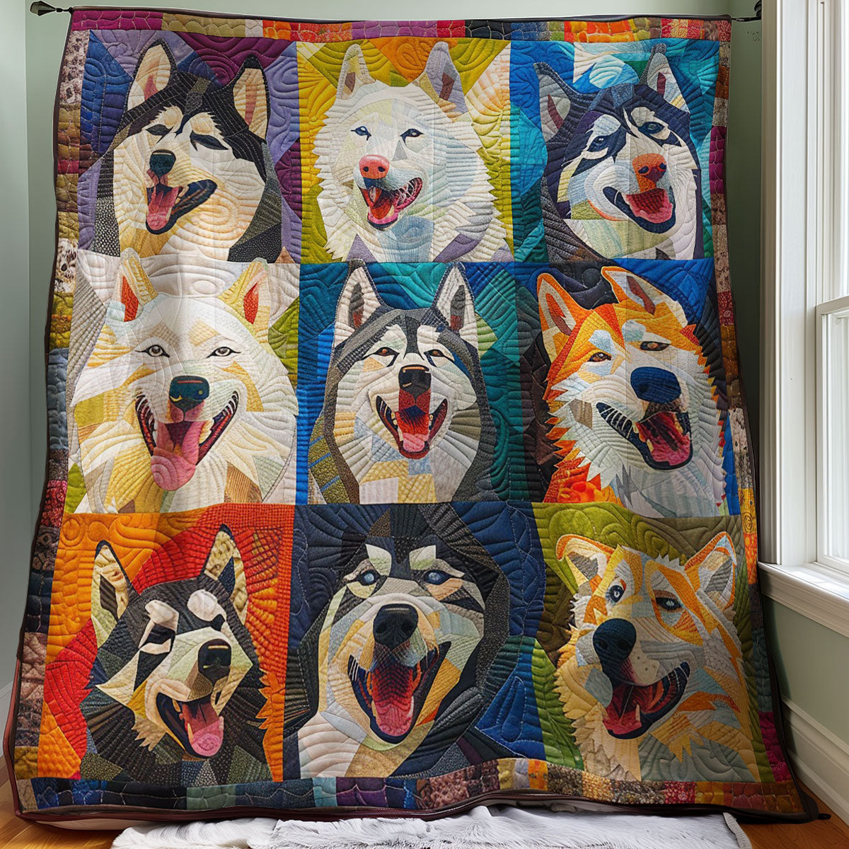 Husky Smile WM1408019CL Quilt Blanket