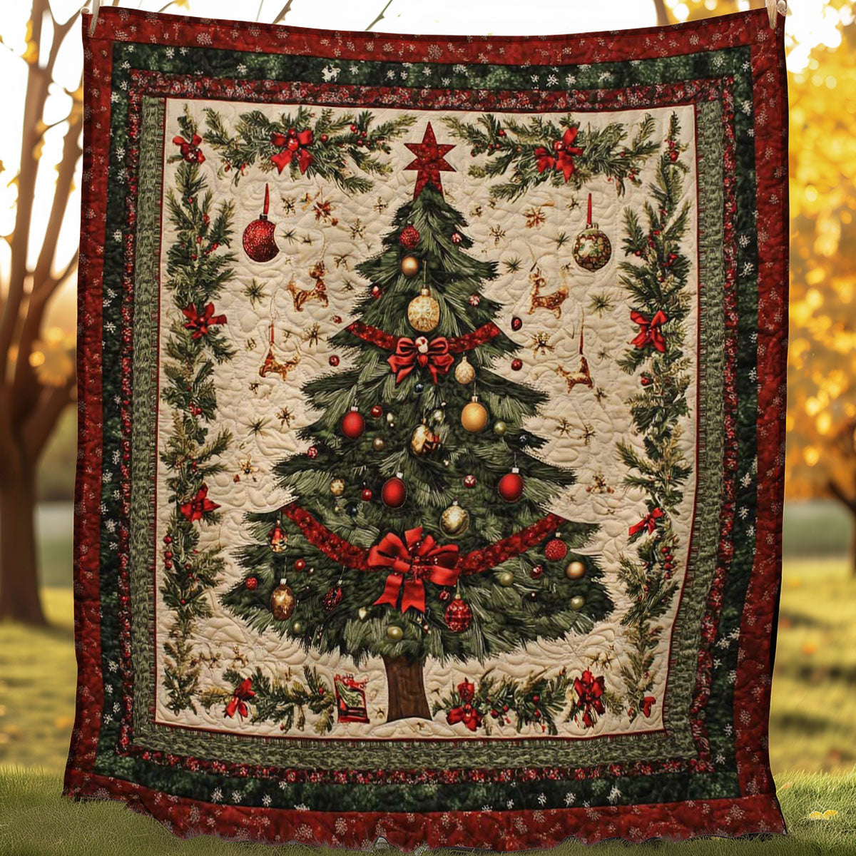 Magical Christmas Tree WN0308025CL Quilt Blanket