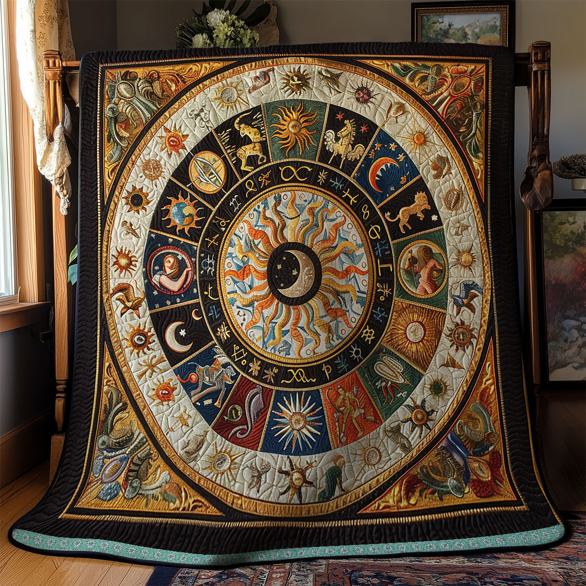Native Zodiac Cosmos WN1709044CL Quilt Blanket