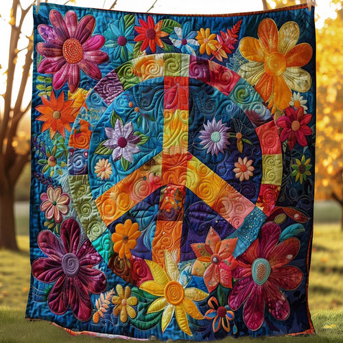 Peace And Love WN0808008CL Quilt Blanket