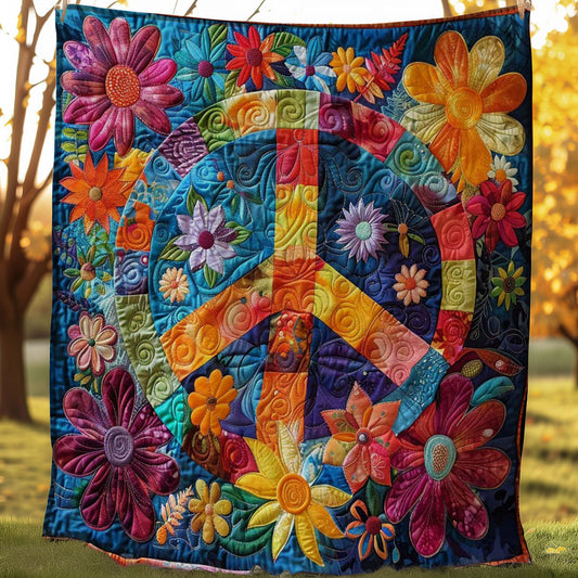 Peace And Love WN0808008CL Quilt Blanket