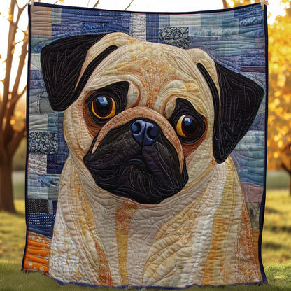 Snuggle Pug WN0508016CL Quilt Blanket