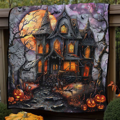 Spooky Castle of Shadows WN1908090CL Quilt Blanket