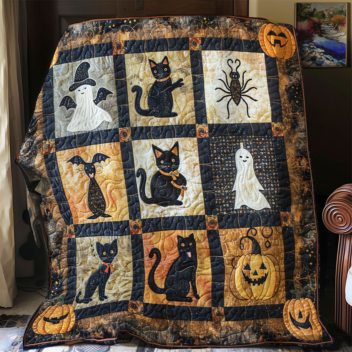Spooky Halloween Collection SR2108034CL Quilt Blanket