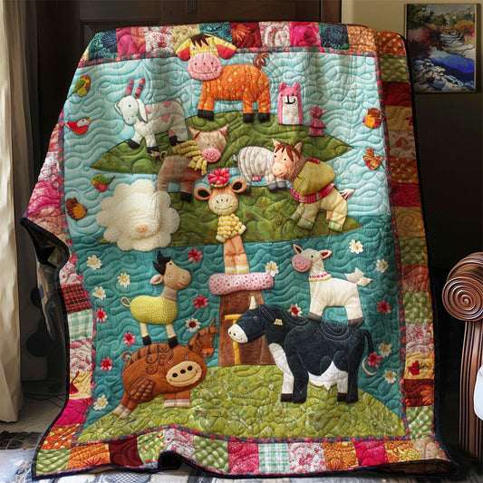 Sunny Farmhouse WN2208114CL Quilt Blanket