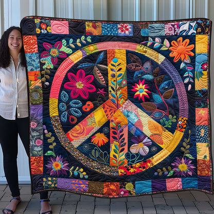 Trippy Hippie Sign SR1008033CL Quilt Blanket