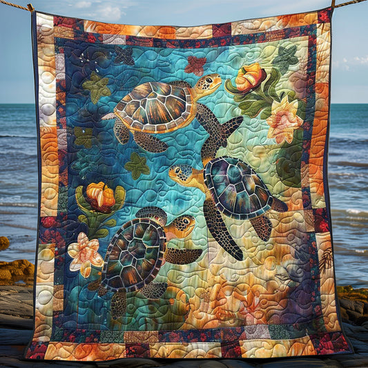 Turtle Tide Dream WN0808059CL Quilt Blanket