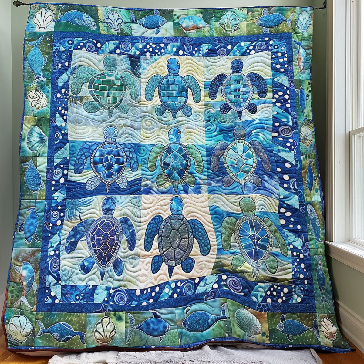 Turtles WM0808028CL Quilt Blanket