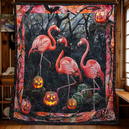 Wicked Flamingo Nest WN0908011CL Quilt Blanket
