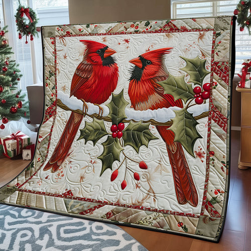 Winter Cardinal SR2308005CL Quilt Blanket