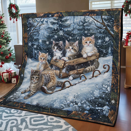 Winter Cat SR1908037CL Quilt Blanket