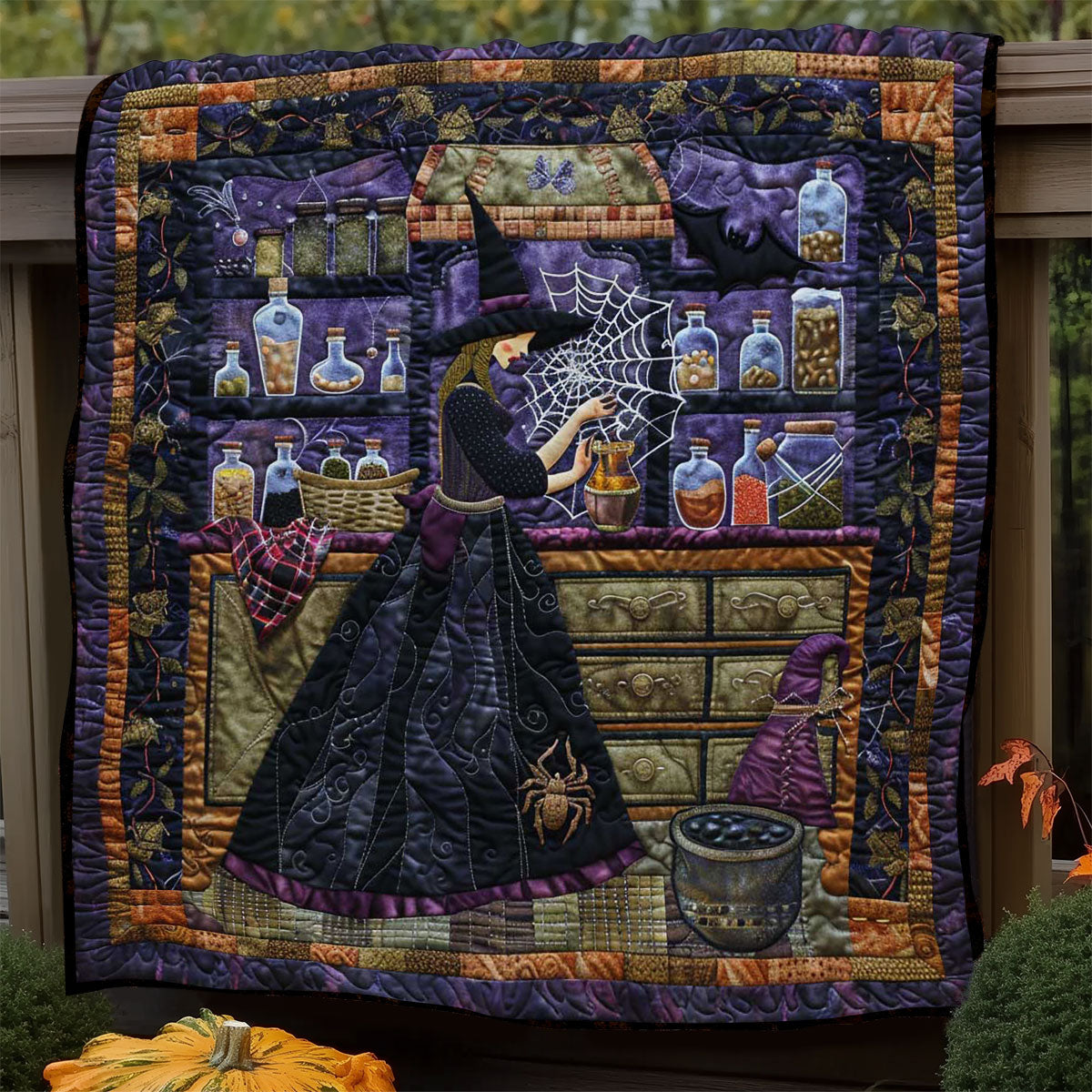 Witch’s Web Of Spells WN2808110CL Quilt Blanket