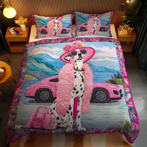 Fashionista Dalmatian WN1102055CL Quilted Bedding Set