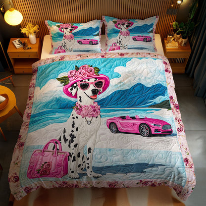 Glam Dalmatian WN1102058CL Quilted Bedding Set