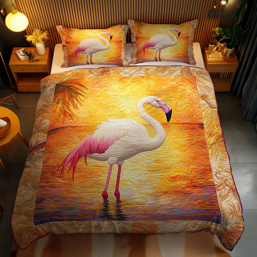 Golden Flamingo WN1102059CL Quilted Bedding Set