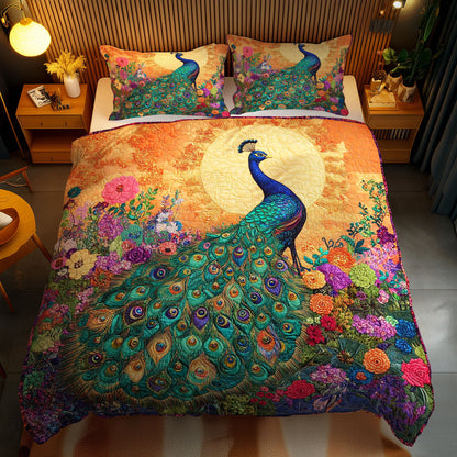 Peacock Blossom WN1102070CL Quilted Bedding Set