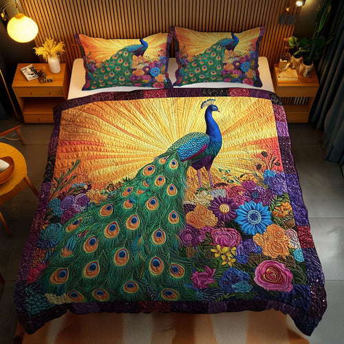 Peacock Radiance WN1102072CL Quilted Bedding Set