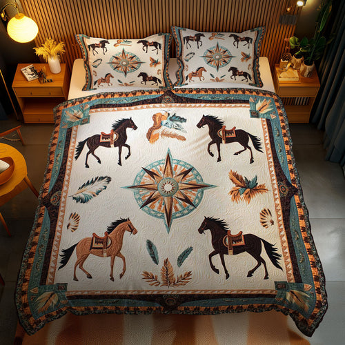 Tribal Horse WN1102084CL Quilted Bedding Set
