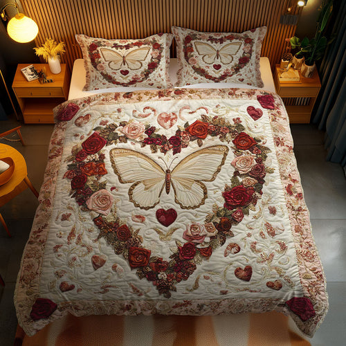 Victorian Butterfly WN1102087CL Quilted Bedding Set
