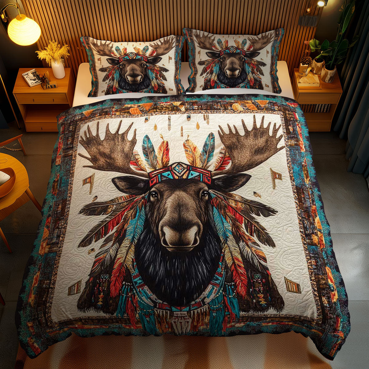 Warrior Moose WN1102088CL Quilted Bedding Set