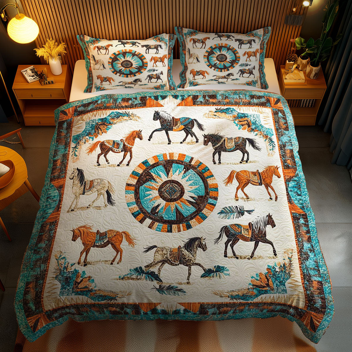 Wild Horse WN1102090CL Quilted Bedding Set