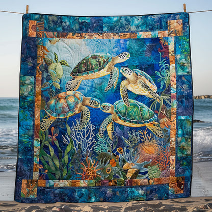 Turtles WM1008078CL Quilt Blanket