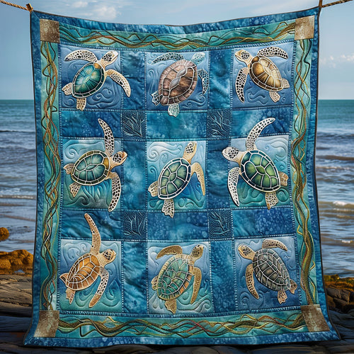 Sea Turtles WO2608030CL Quilt Blanket