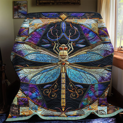 Purple Dragonfly WG2808001CL Quilt Blanket