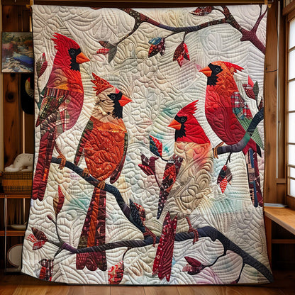 Cardinals And Friends WM1508047CL Quilt Blanket