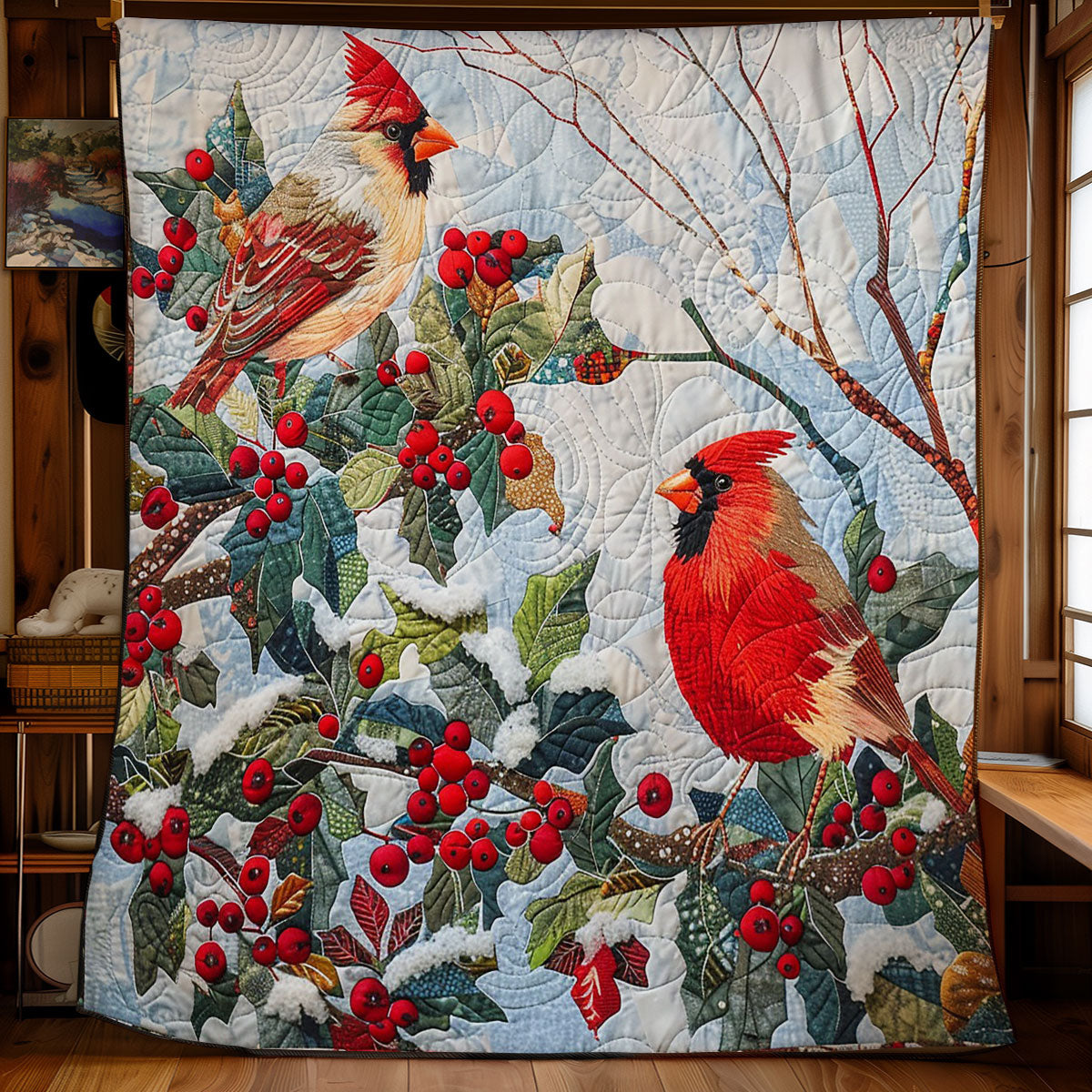 Cardinals WM1508062CL Quilt Blanket