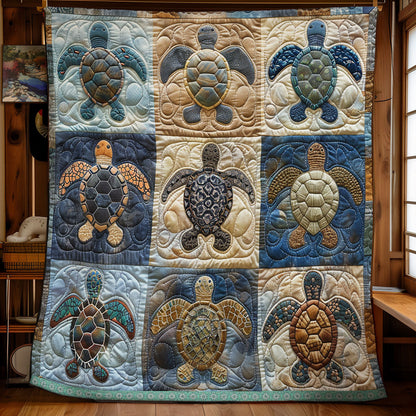 Turtle Serenity XR1409005CL Quilt Blanket
