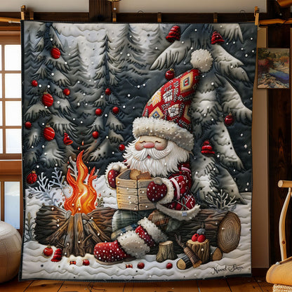 Gnomes By The Fire WO2908032CL Quilt Blanket