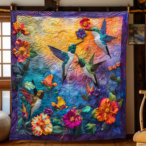 Twinkle Hummingbirds XR1008018CL Quilt Blanket