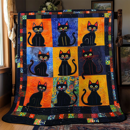 Black Cats WJ1908002CL Quilt Blanket
