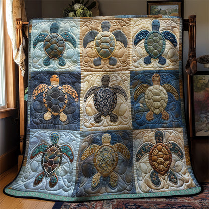 Turtle Serenity XR1409005CL Quilt Blanket