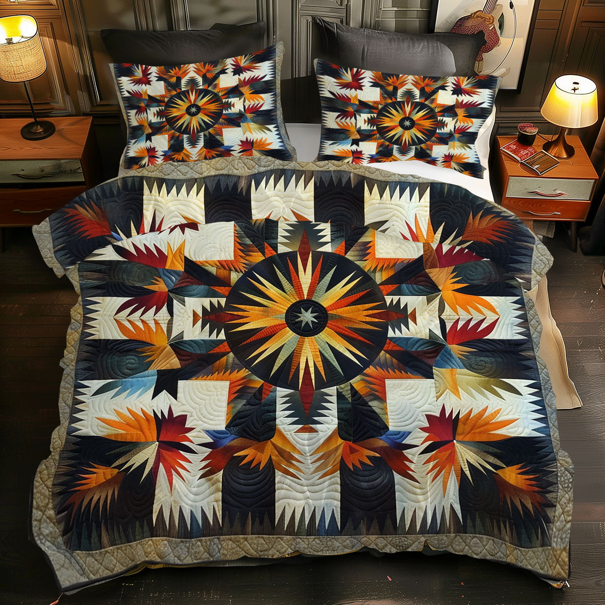 Native American XR1605004CL Quilted Bedding Set
