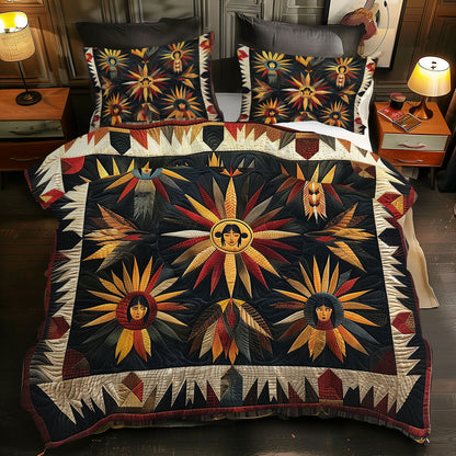 Native American XR1605009CL Quilted Bedding Set